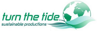 TURN THE TIDE SUSTAINABLE PRODUCTIONS logo