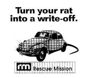 TURN YOUR RAT INTO A WRITE-OFF. RM RESCUE MISSION logo