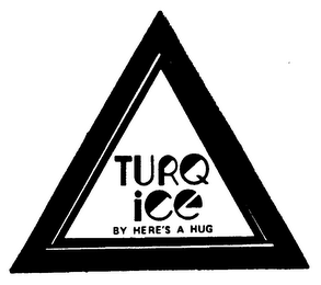 TURQ ICE CY HERE'S A HUG logo