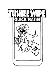 TUSHEE WIPE QUICK BATH logo