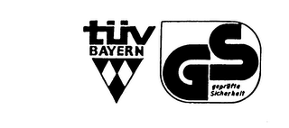 TUV BAYERN GS GEPRUFTE SICHERHEIT logo