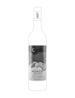 TUXCACUESCO JAL HUACO AGAVE SPIRITS WITH ARTIFICIAL FLAVOR NET WT. 33.8 FL OZ - 1L. 20% ALC. BY VOL. STRAWBERRY logo