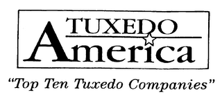 TUXEDO AMERICA "TOP TEN TUXEDO COMPANIES" logo