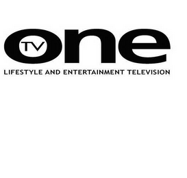 TV ONE LIFESTYLE AND ENTERTAINMENT TELEVISION logo