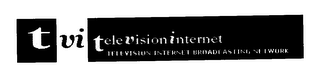 TVI TELEVISIONINTERNET TELEVISION INTERNET BROADCASTING NETWORK logo