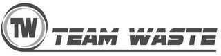 TW TEAM WASTE logo