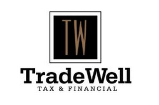 TW TRADEWELL TAX & FINANCIAL logo