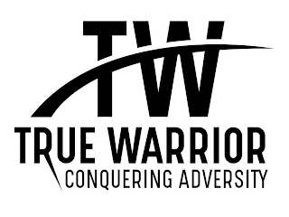 TW TRUE WARRIOR CONQUERING ADVERSITY logo