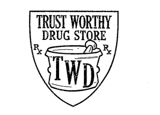 TWD TRUST WORTHY DRUG STORE RX RX logo