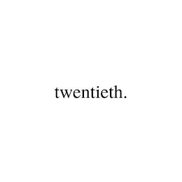 TWENTIETH. logo