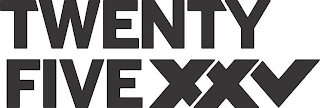 TWENTY FIVE XXV logo