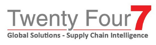 TWENTY FOUR 7 GLOBAL SOLUTIONS - SUPPLY CHAIN INTELLIGENCE logo