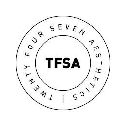 TWENTY FOUR SEVEN AESTHETICS TFSA logo