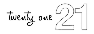 TWENTY ONE 21 logo