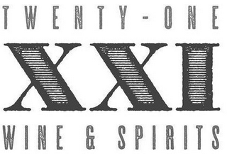 TWENTY - ONE XXI WINE & SPIRITS logo