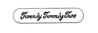 TWENTY TWENTY TWO logo