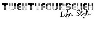 TWENTYFOURSEVEN LIFE. STYLE. logo