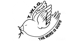 T.W.I.G.  2 TIM 3:16 THE WORD IS GOD'S logo