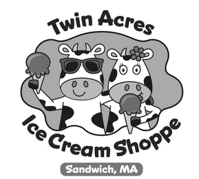TWIN ACRES ICE CREAM SHOPPE SANDWICH, MA logo