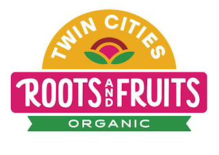 TWIN CITIES ROOTS AND FRUITS ORGANIC logo