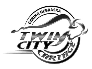 TWIN CITY CARTAGE GERING NEBRASKA logo