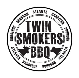 TWIN SMOKERS BBQ ATLANTA BARBECUE BOURBON logo