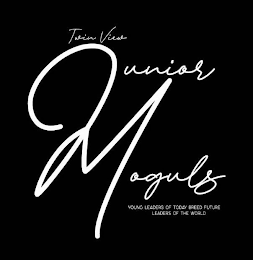 TWIN VIEW JUNIOR MOGULS YOUNG LEADERS OF TODAY BREED FUTURE LEADERS OF THE WORLD logo