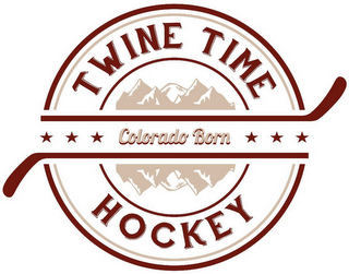 TWINE TIME COLORADO BORN HOCKEY logo