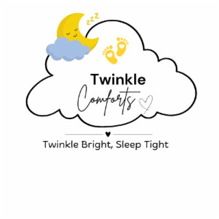 TWINKLE BRIGHT SLEEP TIGHT TWINKLE COMFORTS ZZZ logo
