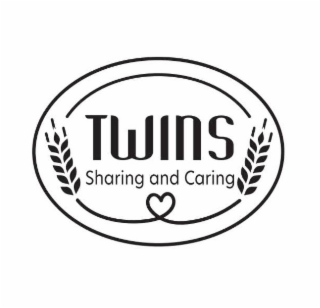TWINS SHARING AND CARING logo