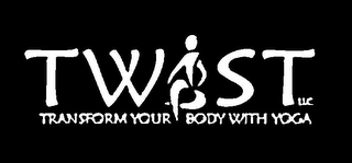 TWIST LLC TRANSFORM YOUR BODY WITH YOGA logo