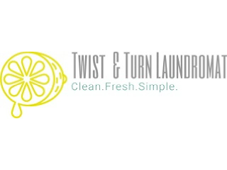 TWIST & TURN LAUNDROMAT CLEAN. FRESH. SIMPLE logo