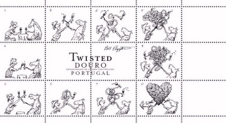TWISTED DOURO DENOMINACAO DE ORIGEM CONTROLADA PORTUGAL BILL PLYMPTON logo