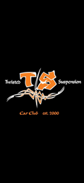 TWISTED T/S SUSPENSION CAR CLUB EST. 2000 logo