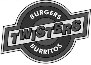 TWISTERS BURGERS BURRITOS logo