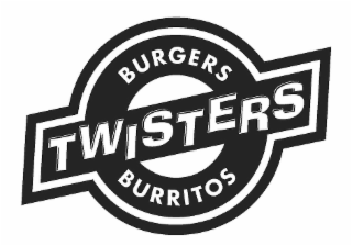 TWISTERS BURGERS BURRITOS logo