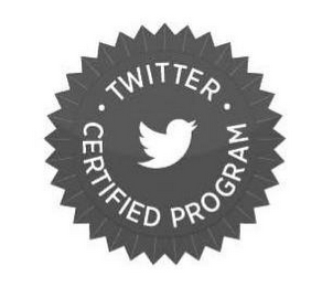 TWITTER CERTIFIED PROGRAM logo