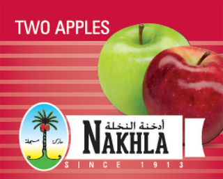 TWO APPLES NAKHLA SINCE 1913 logo