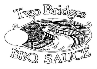TWO BRIDGES BBQ SAUCE logo