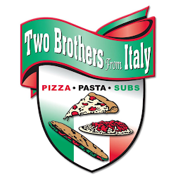 TWO BROTHERS FROM ITALY PIZZA · PASTA · SUBS logo