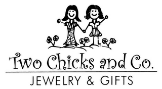 TWO CHICKS AND CO. JEWELRY & GIFTS logo