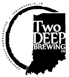 TWO DEEP BREWING CO PASSIONATELY HANDCRAFTED · INDIANAPOLIS, IN logo