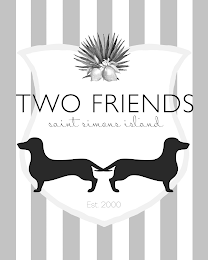 TWO FRIENDS SAINT SIMONS ISLAND EST. 2000 logo