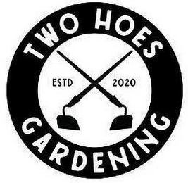 TWO HOES GARDENING ESTD 2020 logo