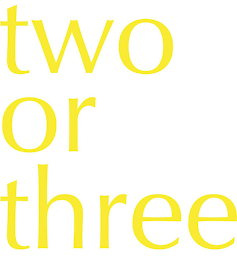TWO OR THREE logo