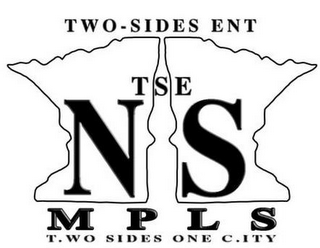 TWO-SIDES ENT TSE NS MPLS T.WO SIDES ONE C.ITY logo