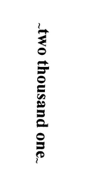 -TWO THOUSAND ONE- logo