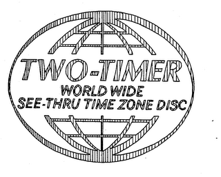 TWO-TIMER WORLD WIDE SEE-THRU TIME ZONE DISC logo