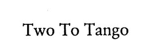 TWO TO TANGO logo