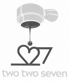 TWO TWO SEVEN 227 logo